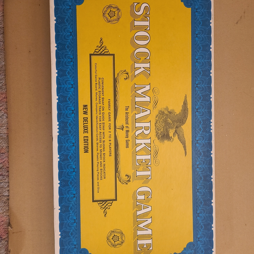 Stock Market Game - Deluxe Edition in Blue and Yellow